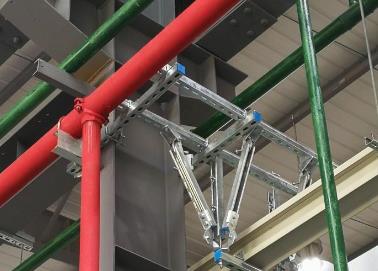 红古该抗震支架的整体式支吊架结构协调性好